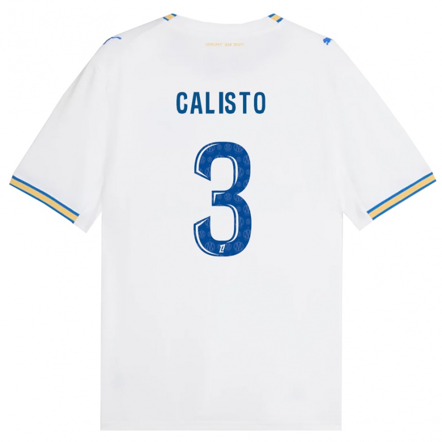 גברים כדורגל Gianni Calisto #3 כחול דודג' לבן ג'רזי ביתית 2026/27