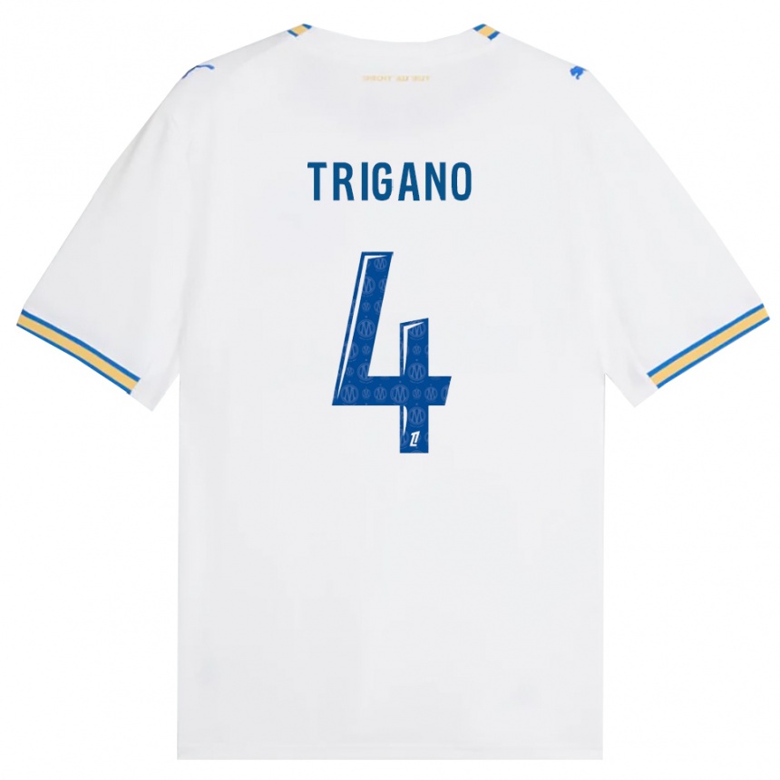 גברים כדורגל Paolo Trigano #4 כחול דודג' לבן ג'רזי ביתית 2026/27