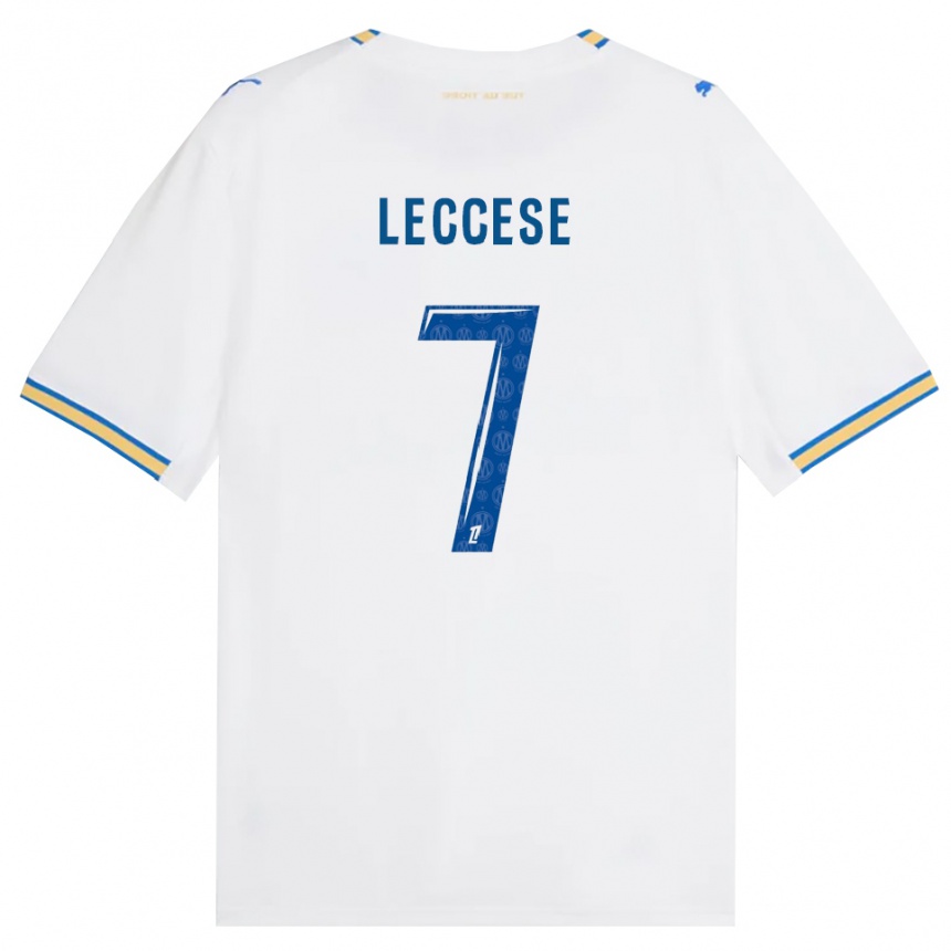 גברים כדורגל Milan Leccese #7 כחול דודג' לבן ג'רזי ביתית 2026/27