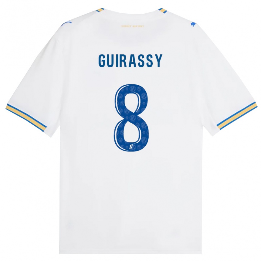 גברים כדורגל Moctar Guirassy #8 כחול דודג' לבן ג'רזי ביתית 2026/27
