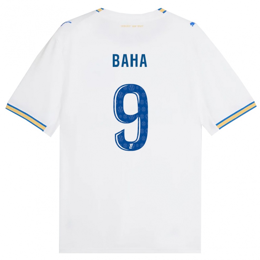 גברים כדורגל Ziyad Baha #9 כחול דודג' לבן ג'רזי ביתית 2026/27