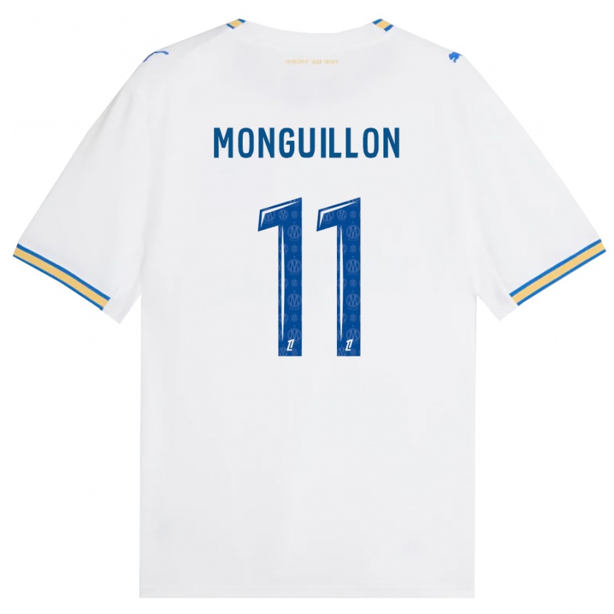גברים כדורגל Coralie Monguillon #11 כחול דודג' לבן ג'רזי ביתית 2026/27