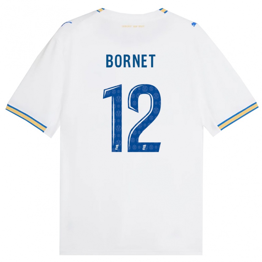 גברים כדורגל Camille Bornet #12 כחול דודג' לבן ג'רזי ביתית 2026/27
