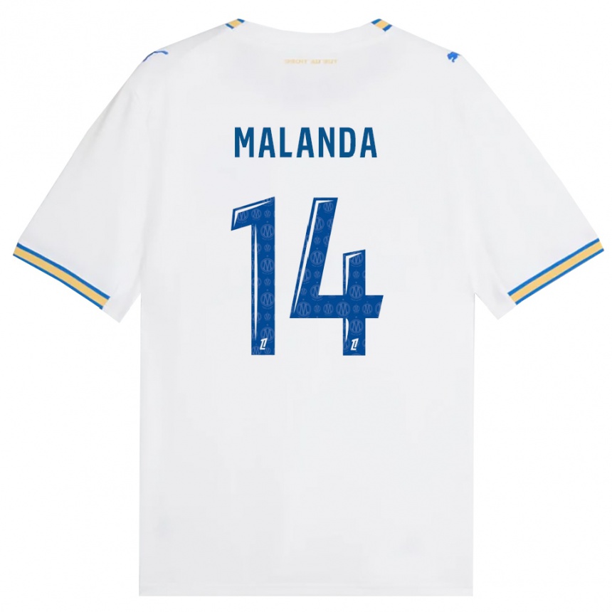 גברים כדורגל Jephthe Malanda #14 כחול דודג' לבן ג'רזי ביתית 2026/27