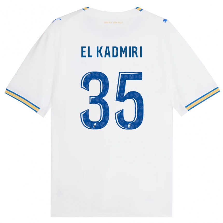 גברים כדורגל Ugo Lamare El Kadmiri #35 כחול דודג' לבן ג'רזי ביתית 2026/27