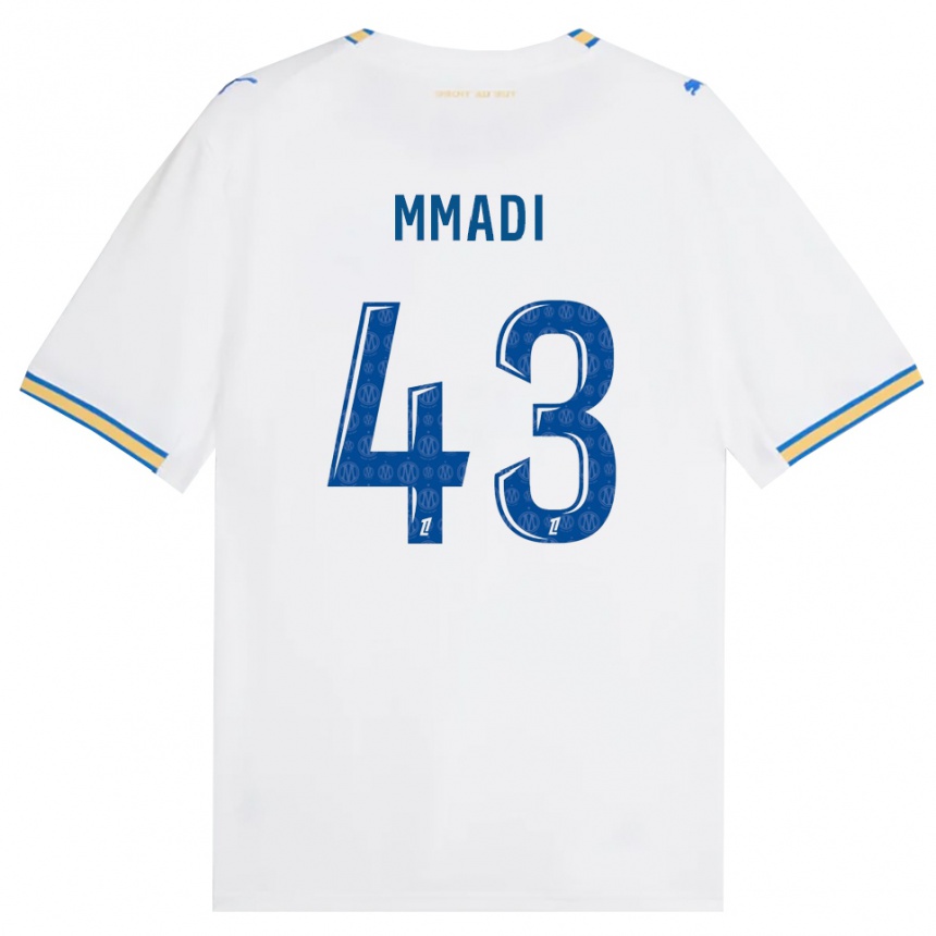 גברים כדורגל Tadjidine Mmadi #43 כחול דודג' לבן ג'רזי ביתית 2026/27