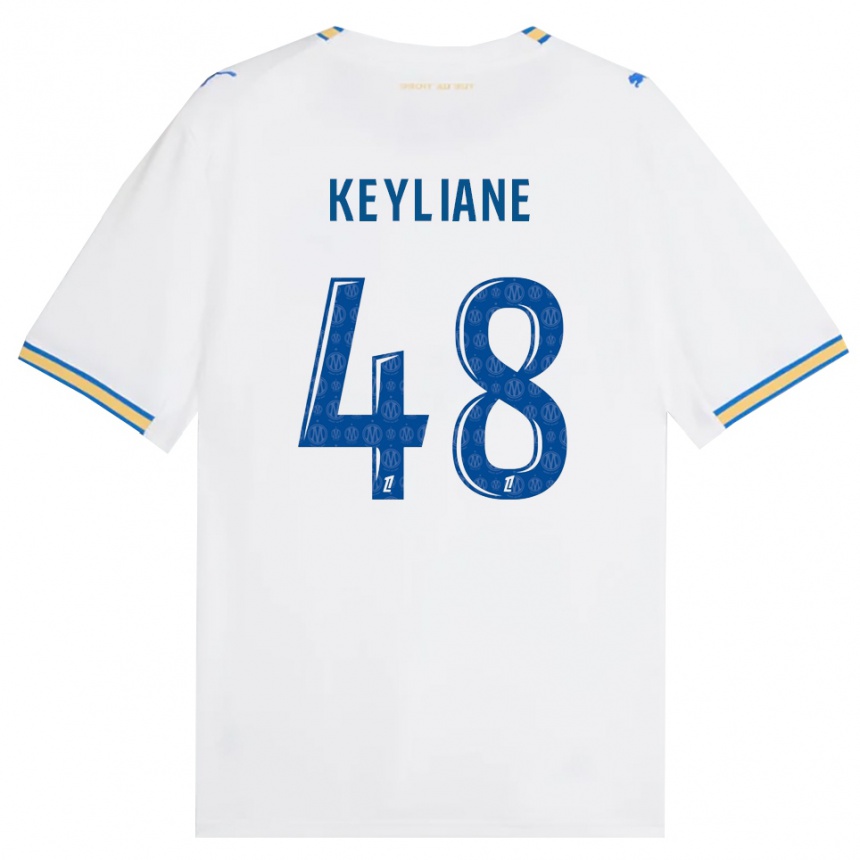 גברים כדורגל Keyliane Abdallah #48 כחול דודג' לבן ג'רזי ביתית 2026/27