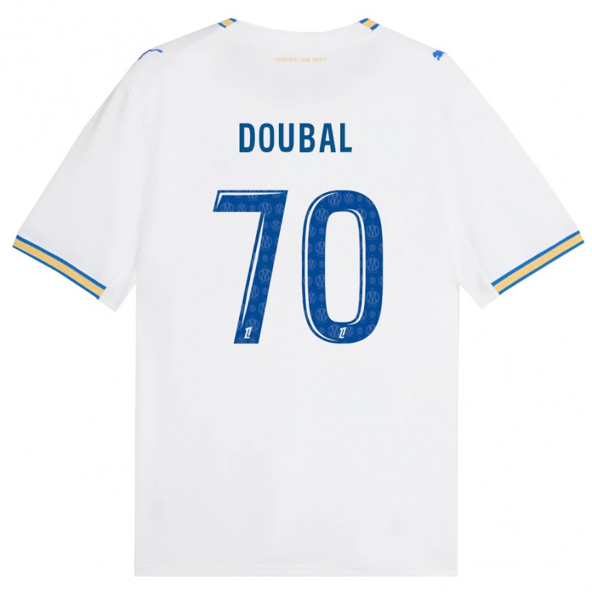 גברים כדורגל Anis Doubal #70 כחול דודג' לבן ג'רזי ביתית 2026/27