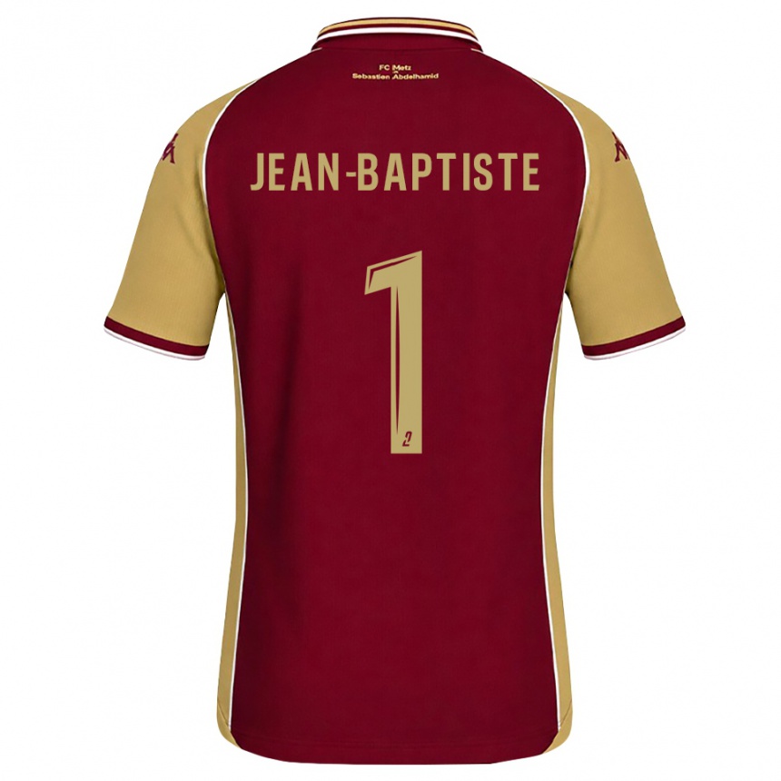 גברים כדורגל Romain Jean-Baptiste #1 זהב אדום כהה ג'רזי ביתית 2026/27
