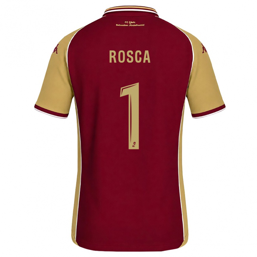 גברים כדורגל Daniel Rosca #1 זהב אדום כהה ג'רזי ביתית 2026/27