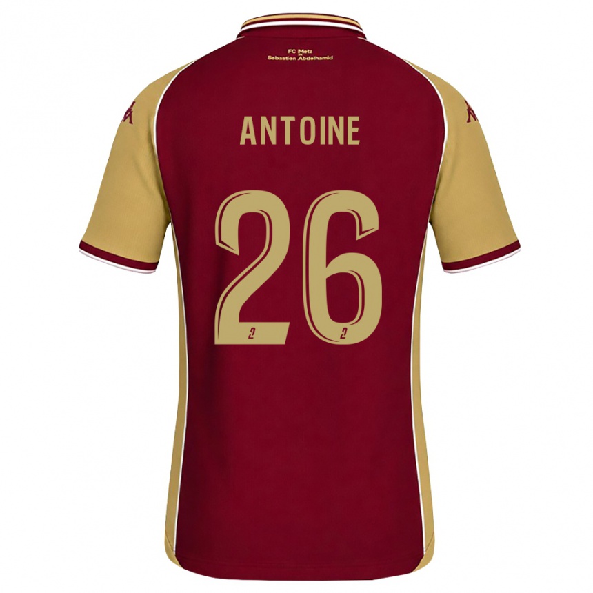 גברים כדורגל Maud Antoine #26 זהב אדום כהה ג'רזי ביתית 2026/27