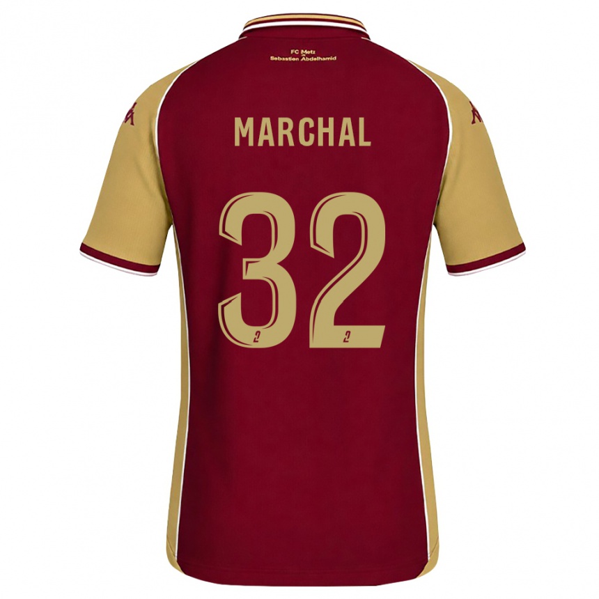 גברים כדורגל Adam Marchal #32 זהב אדום כהה ג'רזי ביתית 2026/27