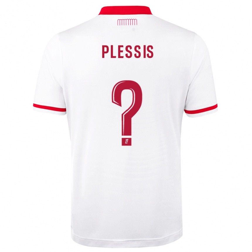 גברים כדורגל Mathys Plessis #0 אדום לבן ג'רזי ביתית 2026/27