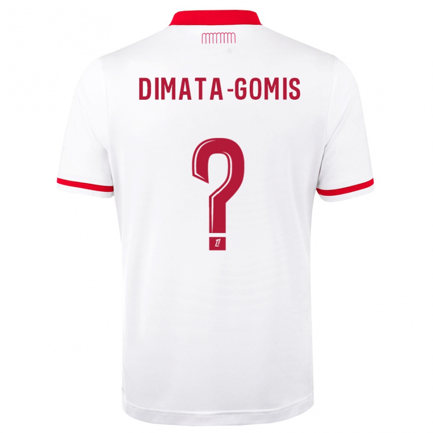 גברים כדורגל Kamron Dimata-Gomis #0 אדום לבן ג'רזי ביתית 2026/27
