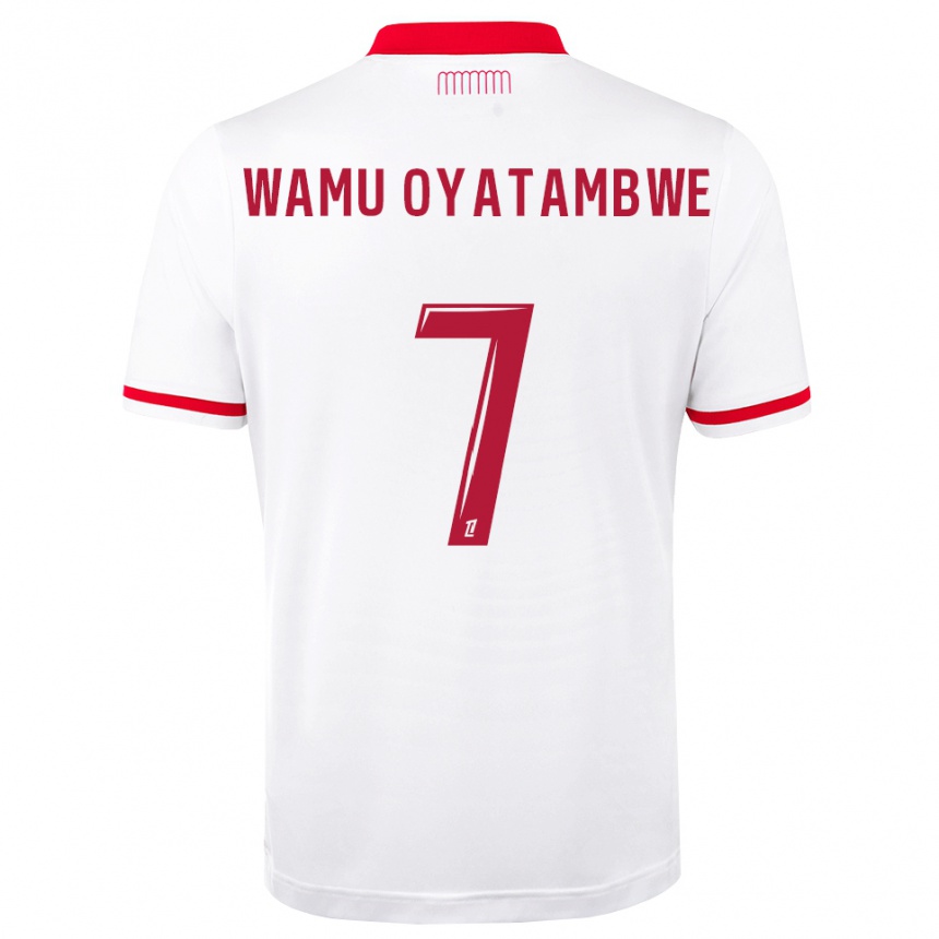 גברים כדורגל Matthias Wamu Oyatambwe #7 אדום לבן ג'רזי ביתית 2026/27