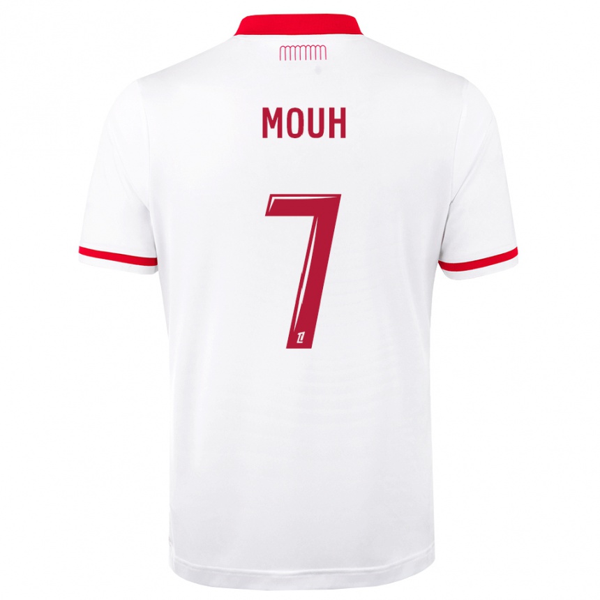 גברים כדורגל Yasir Mouh #7 אדום לבן ג'רזי ביתית 2026/27