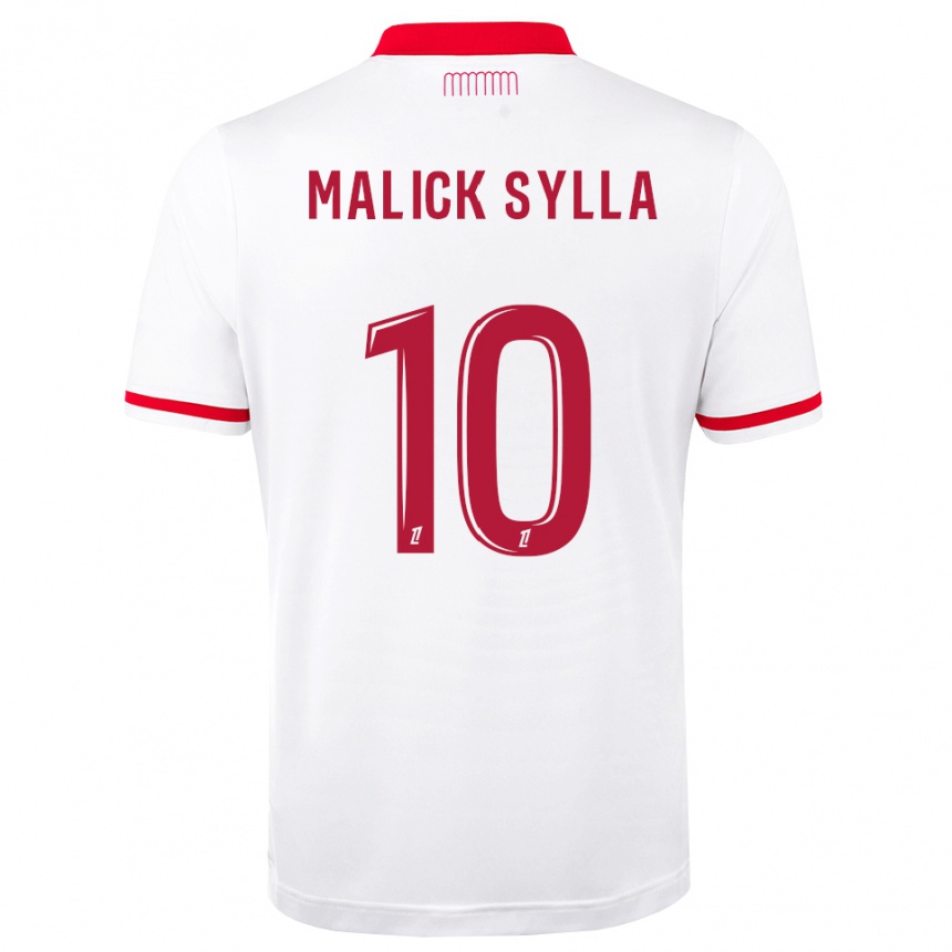 גברים כדורגל Malick Sylla #10 אדום לבן ג'רזי ביתית 2026/27