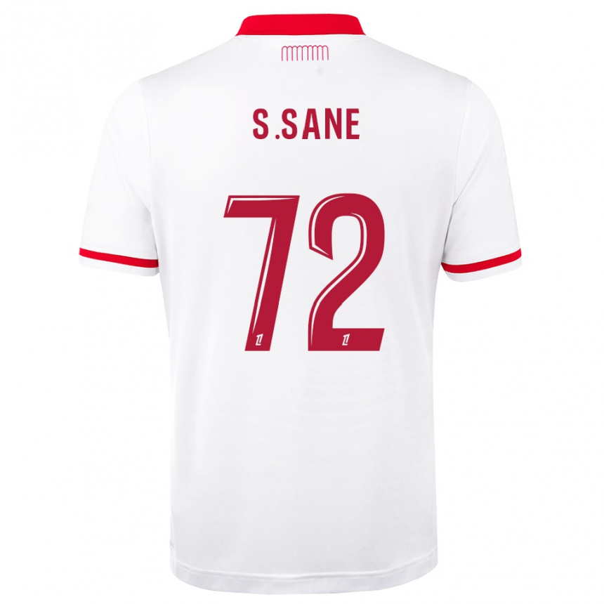 גברים כדורגל Sadibou Sané #72 אדום לבן ג'רזי ביתית 2026/27 גברים כדורגל Sadibou Sané #72 אדום לבן ג'רזי ביתית 2026/27