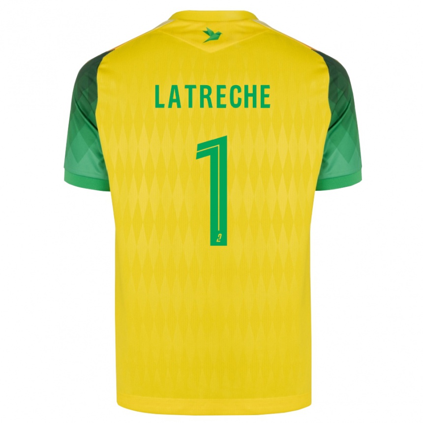 גברים כדורגל Yanis Latreche #1 ירוק צהוב אדום ג'רזי ביתית 2026/27