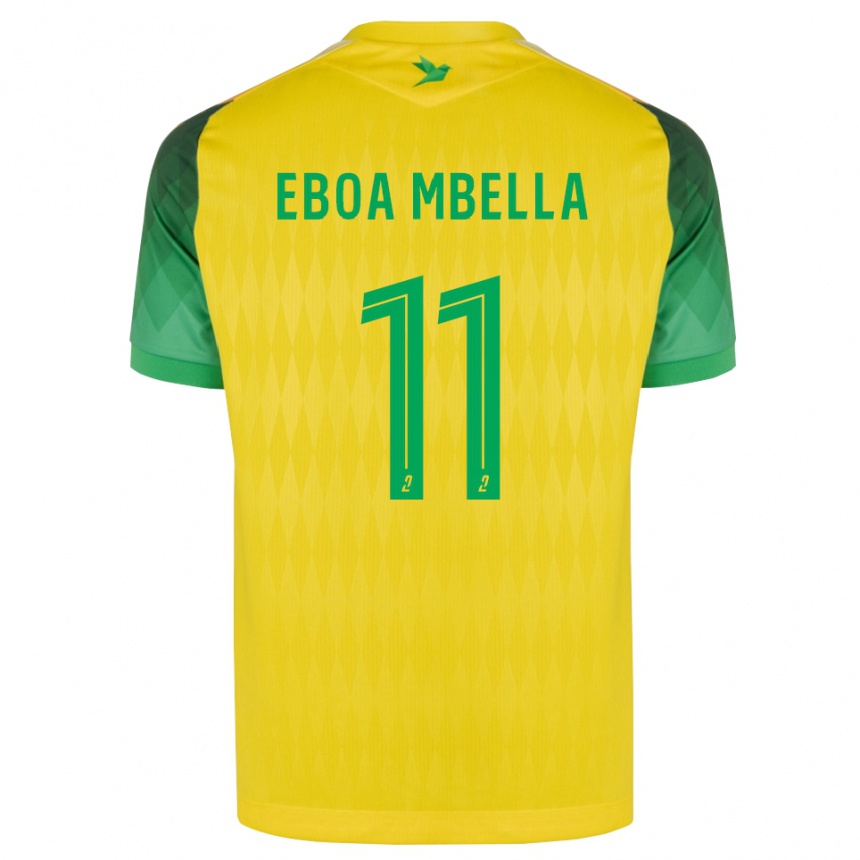 גברים כדורגל Eden Eboa Mbella #11 ירוק צהוב אדום ג'רזי ביתית 2026/27