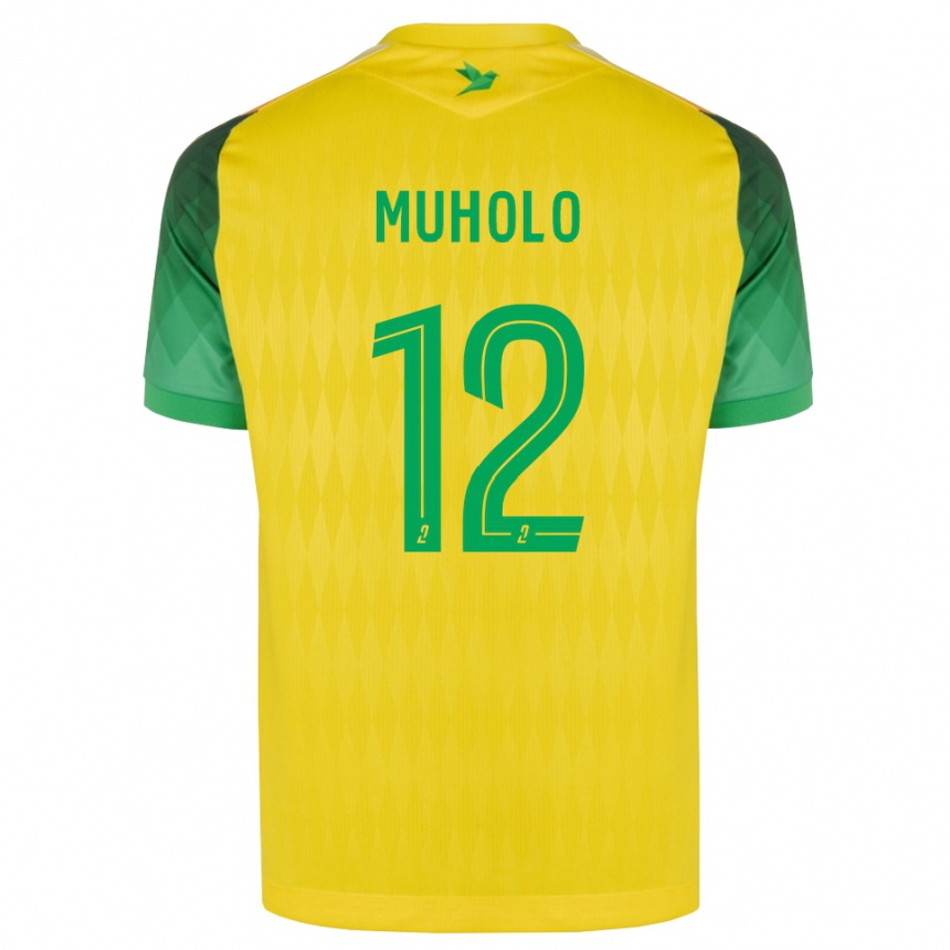 גברים כדורגל Ernest Muholo #12 ירוק צהוב אדום ג'רזי ביתית 2026/27