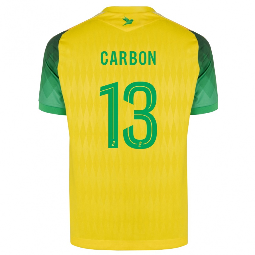 גברים כדורגל Lancelot Carbon #13 ירוק צהוב אדום ג'רזי ביתית 2026/27