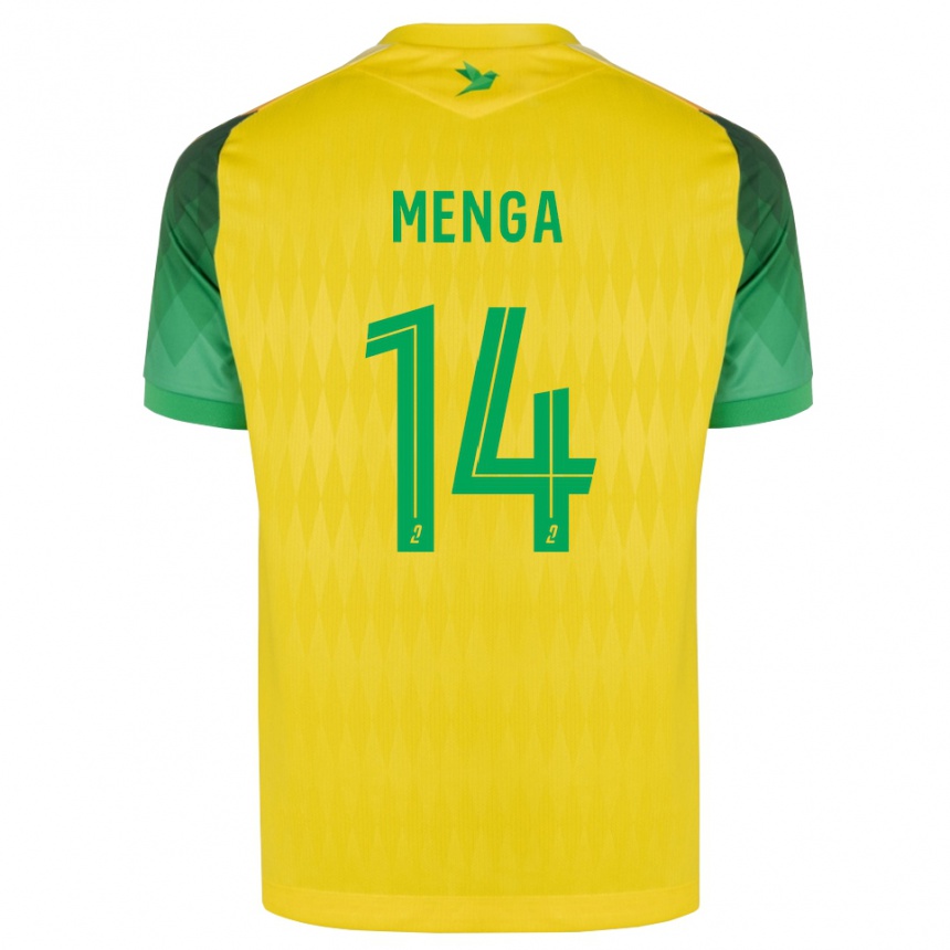 גברים כדורגל Marlone Menga #14 ירוק צהוב אדום ג'רזי ביתית 2026/27
