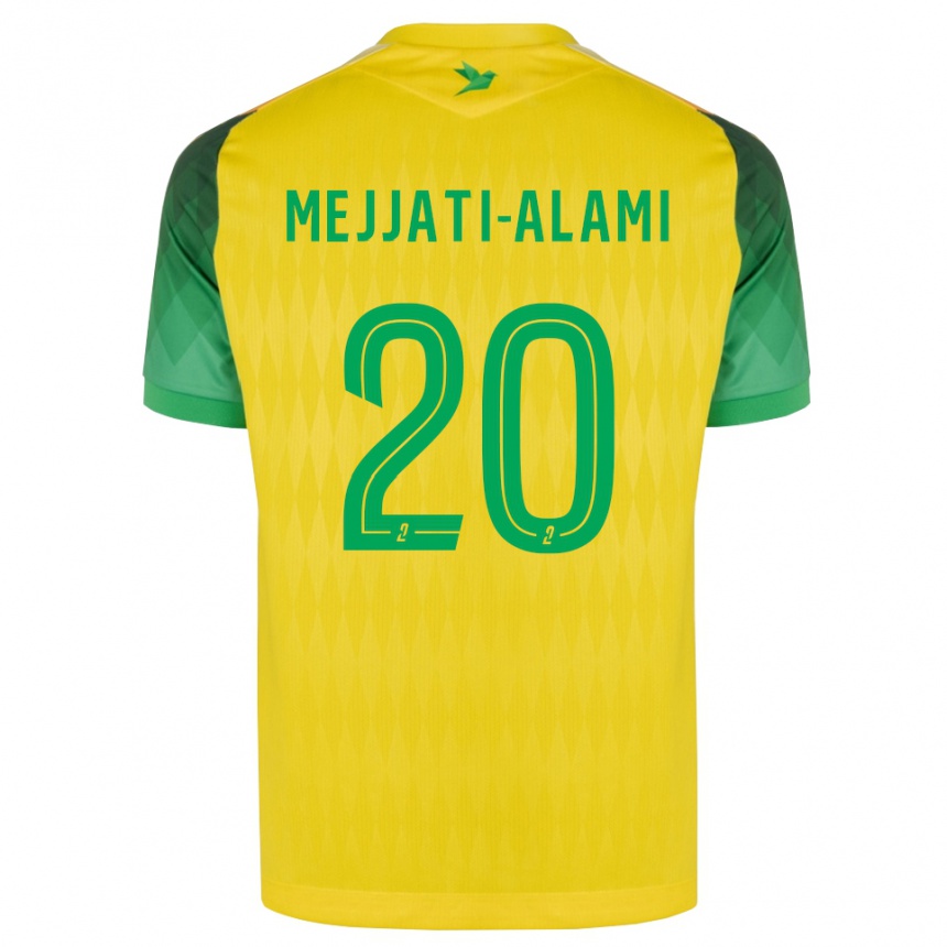 גברים כדורגל Maxime Mejjati-Alami #20 ירוק צהוב אדום ג'רזי ביתית 2026/27