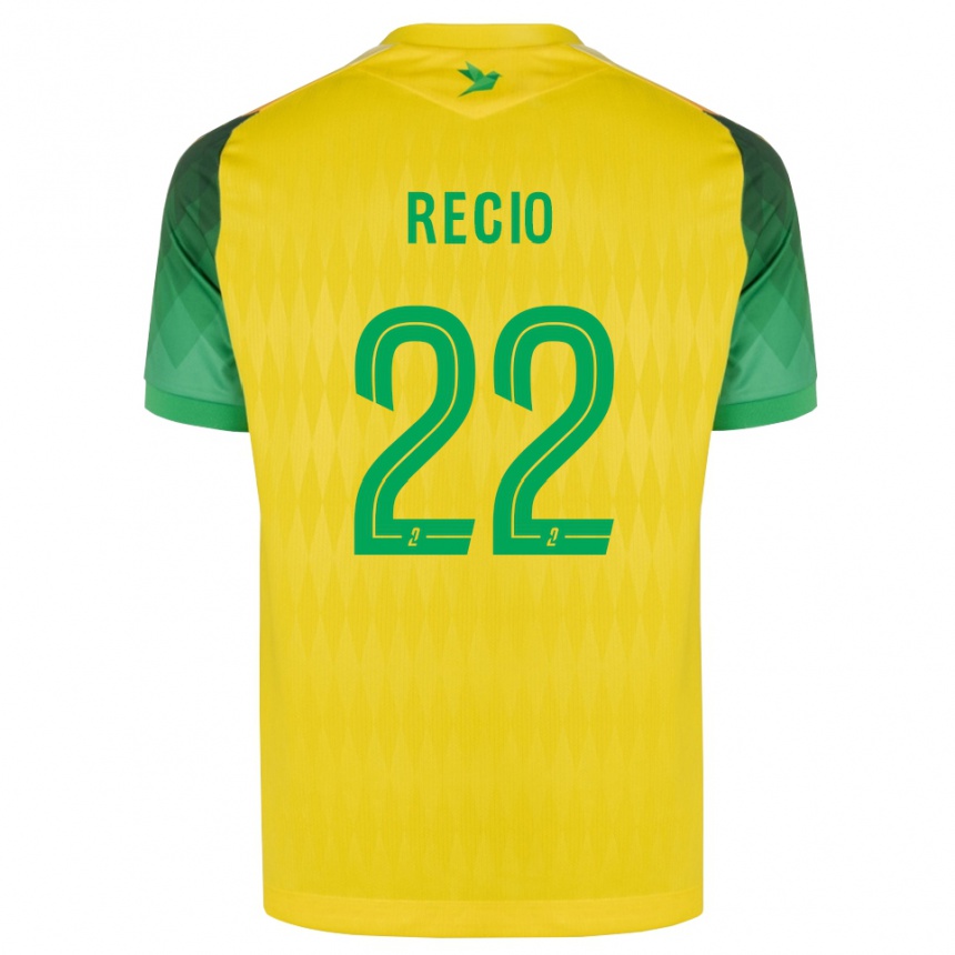 גברים כדורגל Andrea Recio #22 ירוק צהוב אדום ג'רזי ביתית 2026/27