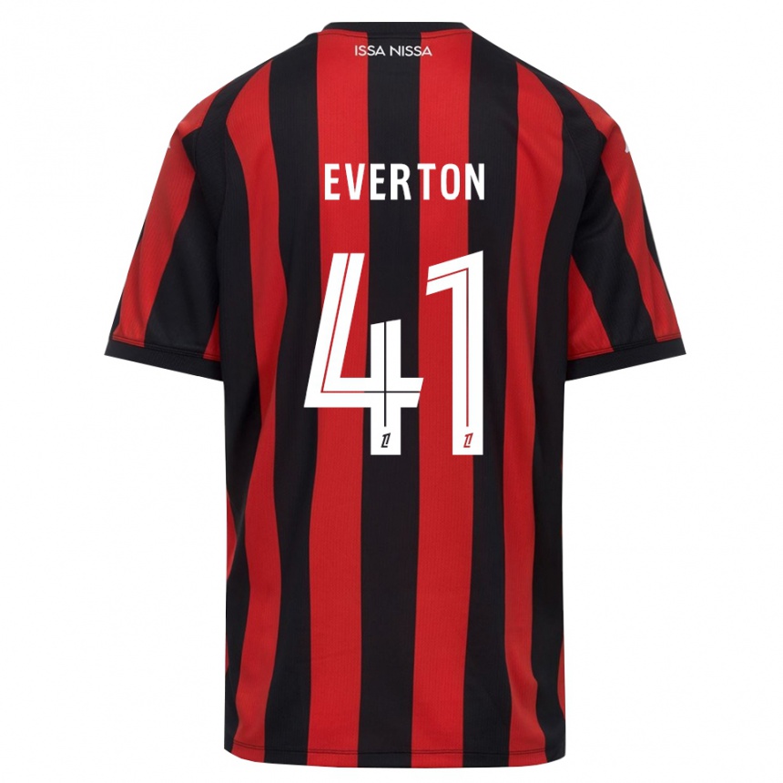 גברים כדורגל Everton #41 אדום שחור לבן ג'רזי ביתית 2026/27