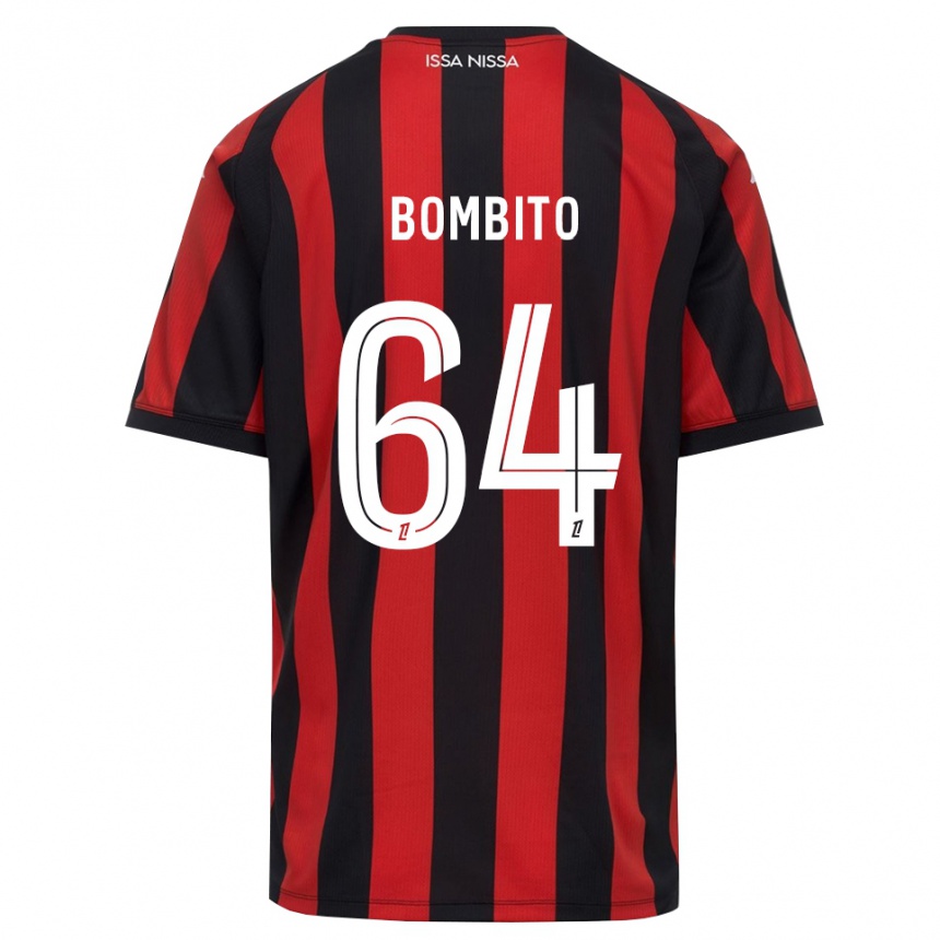 גברים כדורגל Moïse Bombito #64 אדום שחור לבן ג'רזי ביתית 2026/27