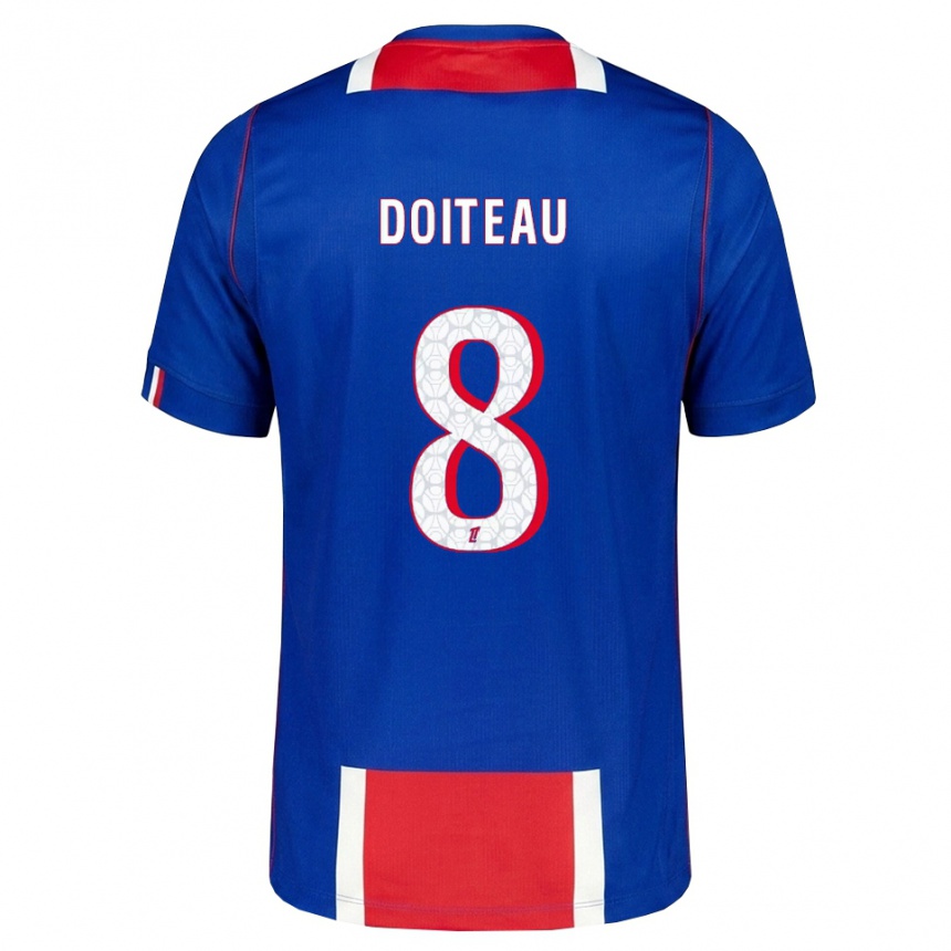 גברים כדורגל Benoit Doiteau #8 אדום לבן כחול ג'רזי ביתית 2026/27