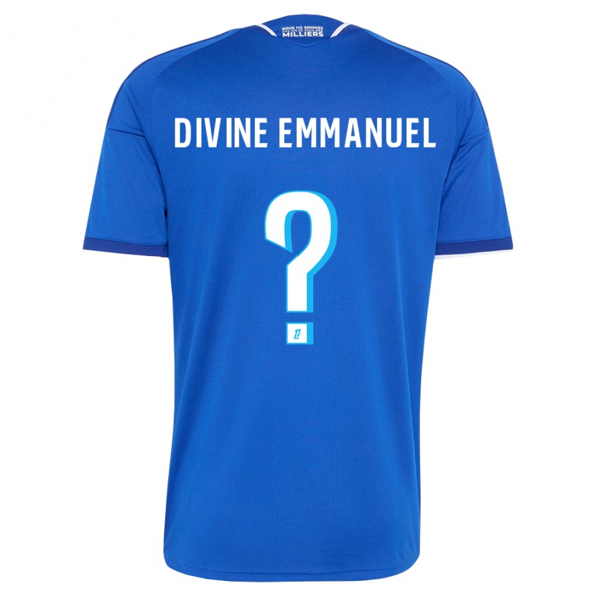 גברים כדורגל Victor Divine Emmanuel #0 כחול מלכותי לבן ג'רזי ביתית 2026/27