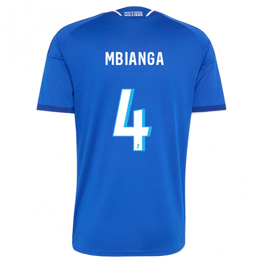 גברים כדורגל Yvan Mbianga #4 כחול מלכותי לבן ג'רזי ביתית 2026/27