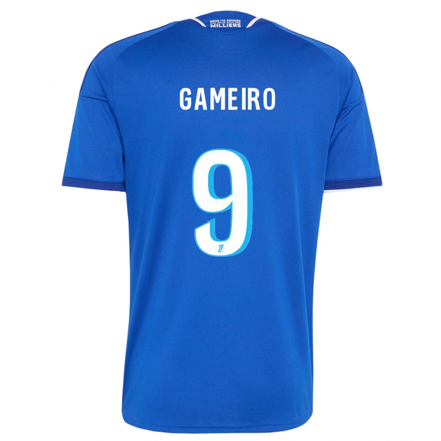 גברים כדורגל קווין גאמיירו #9 כחול מלכותי לבן ג'רזי ביתית 2026/27