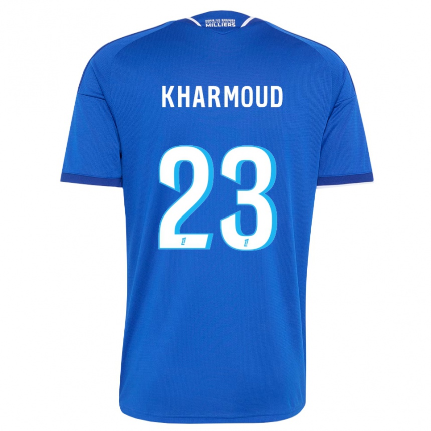 גברים כדורגל Rayan Kharmoud #23 כחול מלכותי לבן ג'רזי ביתית 2026/27