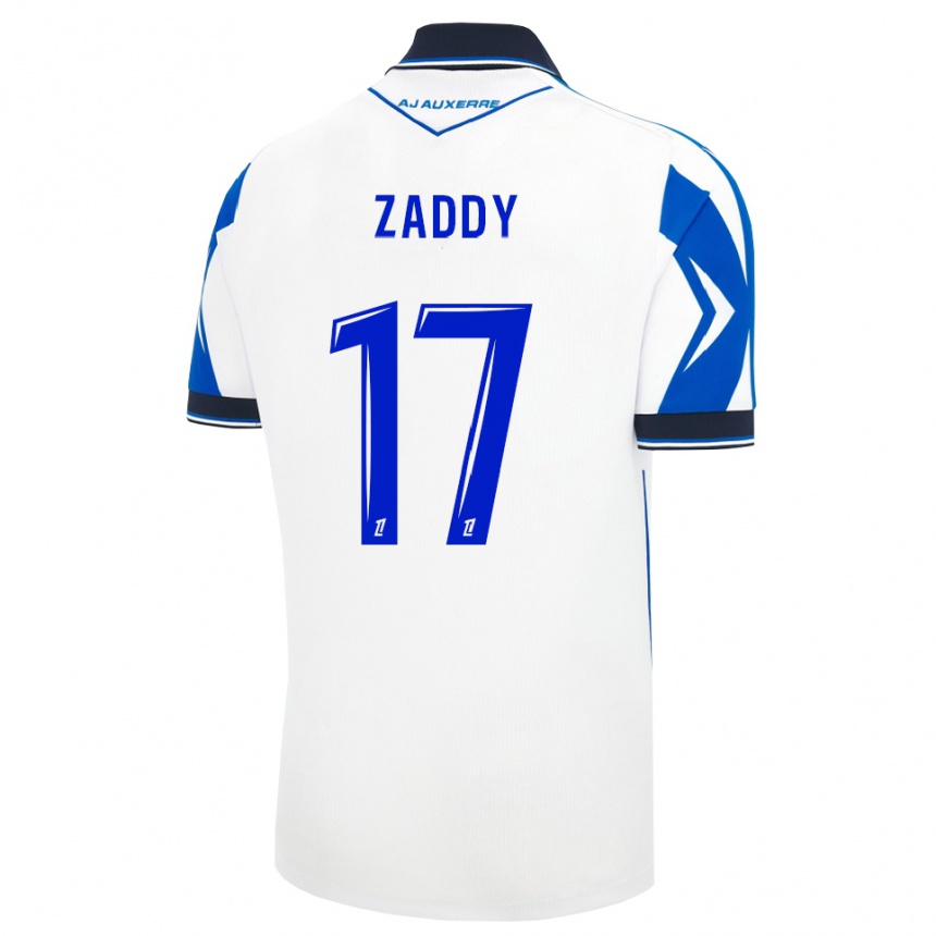 גברים כדורגל Yvan Zaddy #17 שחור לבן כחול ג'רזי ביתית 2026/27 גברים כדורגל Yvan Zaddy #17 שחור לבן כחול ג'רזי ביתית 2026/27