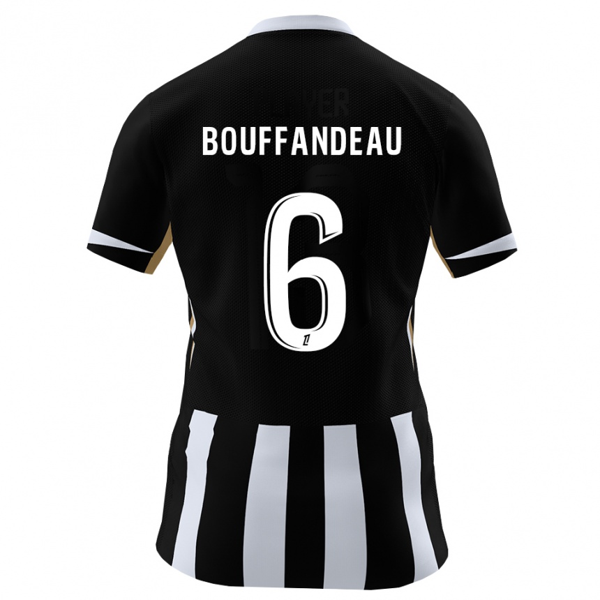 גברים כדורגל Jules Bouffandeau #6 שחור כחול ג'רזי ביתית 2026/27