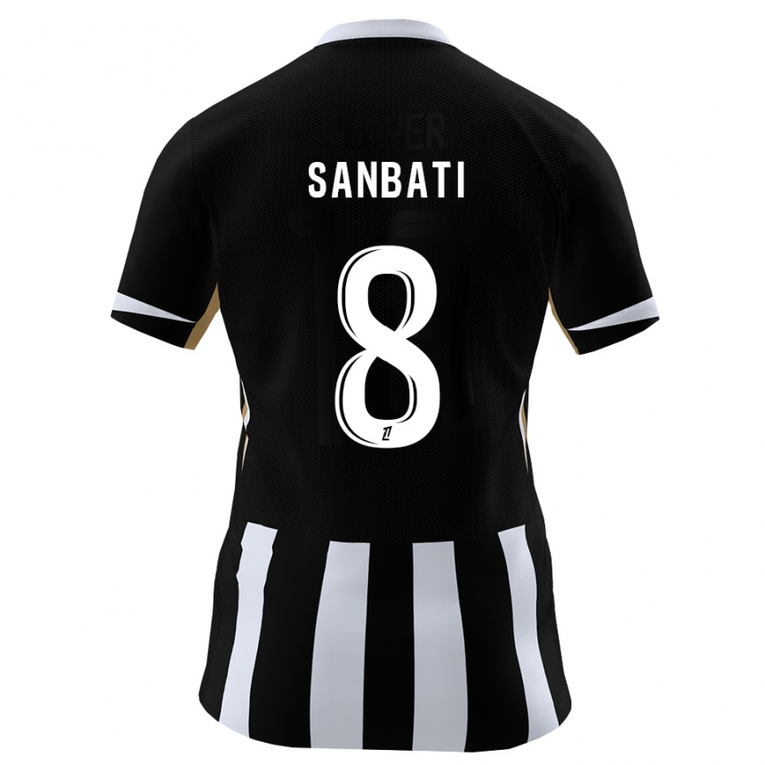 גברים כדורגל Salim Sanbati #8 שחור כחול ג'רזי ביתית 2026/27