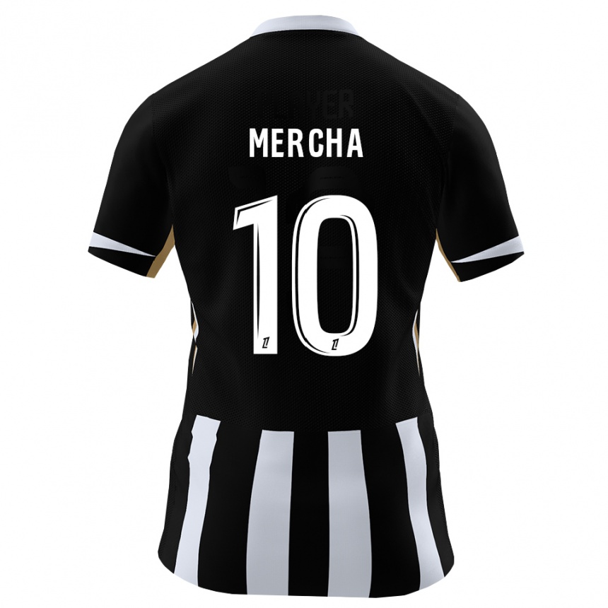 גברים כדורגל Imran Mercha #10 שחור כחול ג'רזי ביתית 2026/27