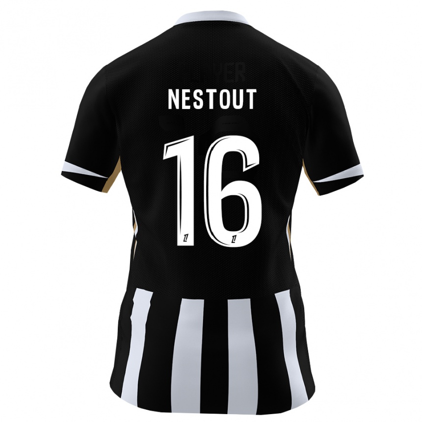 גברים כדורגל Yves-Thomas Nestout #16 שחור כחול ג'רזי ביתית 2026/27