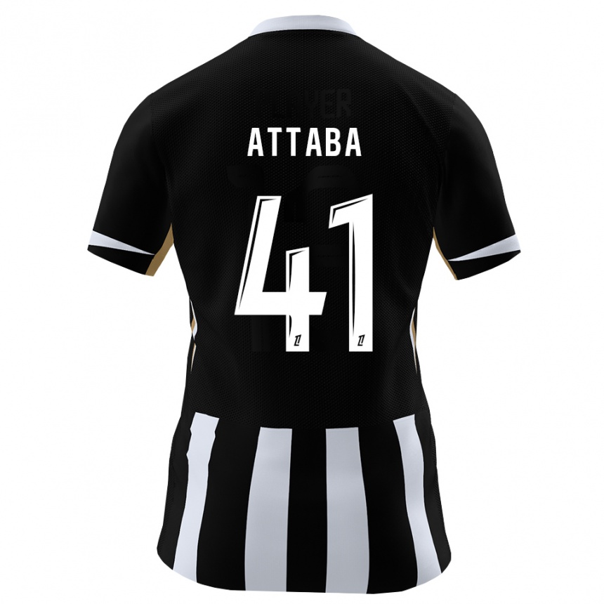 גברים כדורגל Sofian Attaba #41 שחור כחול ג'רזי ביתית 2026/27