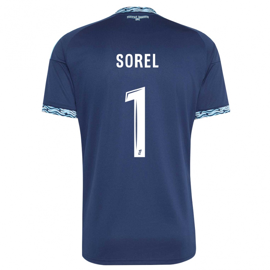 גברים כדורגל Sacha Sorel #1 כחול פלדה לבן ג'רזי ביתית 2026/27