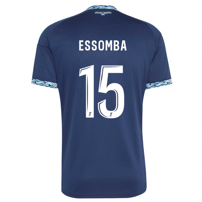 גברים כדורגל Aaron Essomba #15 כחול פלדה לבן ג'רזי ביתית 2026/27