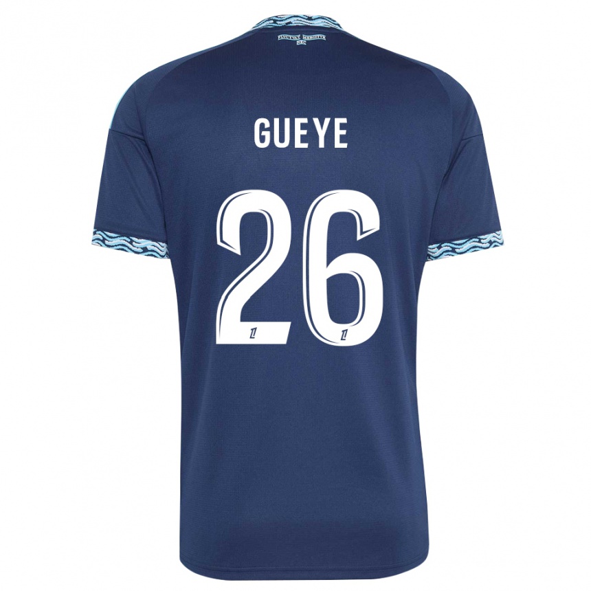 גברים כדורגל Lamine Gueye #26 כחול פלדה לבן ג'רזי ביתית 2026/27
