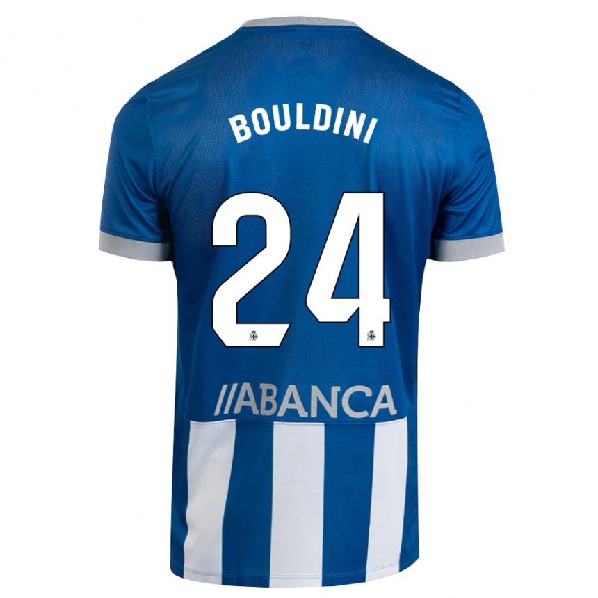 גברים כדורגל Mohamed Bouldini #24 כחול אפור לבן ג'רזי ביתית 2026/27
