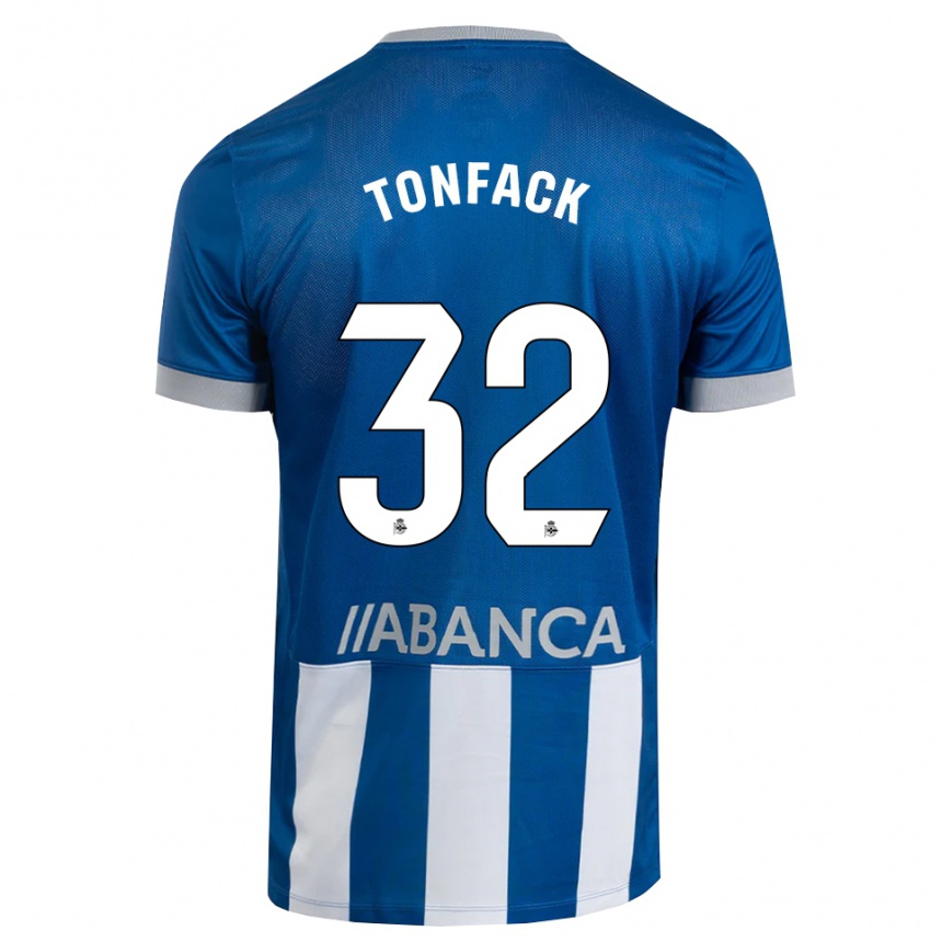 גברים כדורגל Bil Dornol Nsongo Tonfack #32 כחול אפור לבן ג'רזי ביתית 2026/27