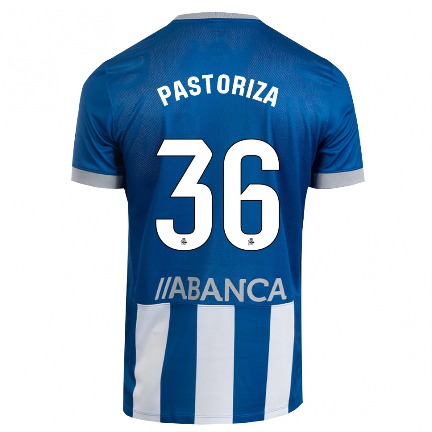 גברים כדורגל Guille Pastoriza #36 כחול אפור לבן ג'רזי ביתית 2026/27