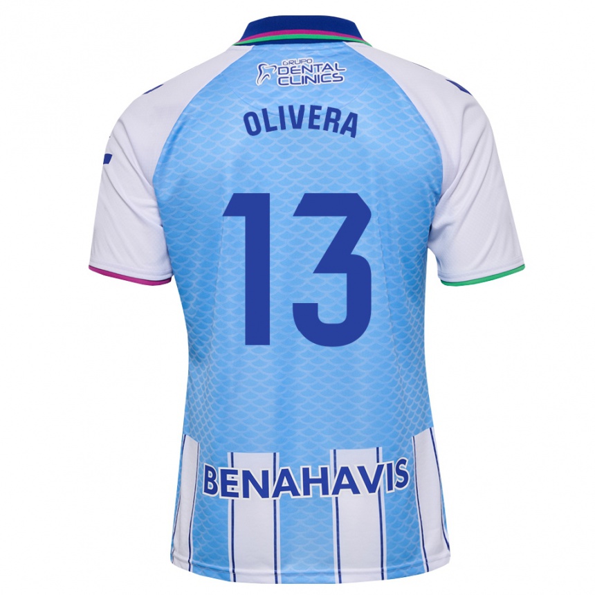 גברים כדורגל Fernando Olivera #13 כחול שמיים עמוק לבן ג'רזי ביתית 2026/27