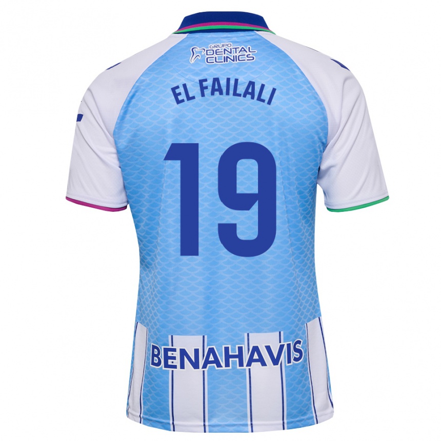 גברים כדורגל Alí El Failali #19 כחול שמיים עמוק לבן ג'רזי ביתית 2026/27